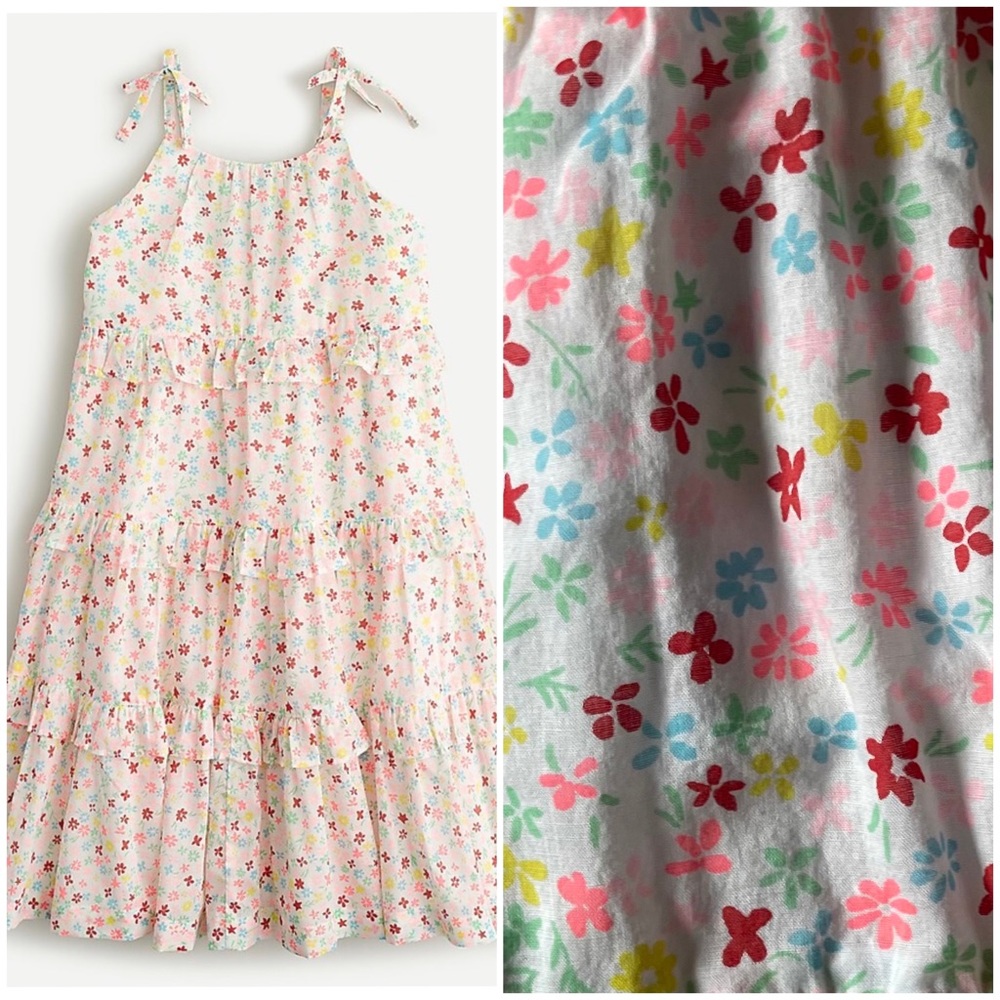 Crewcuts Floral Ruffle Midi Dress